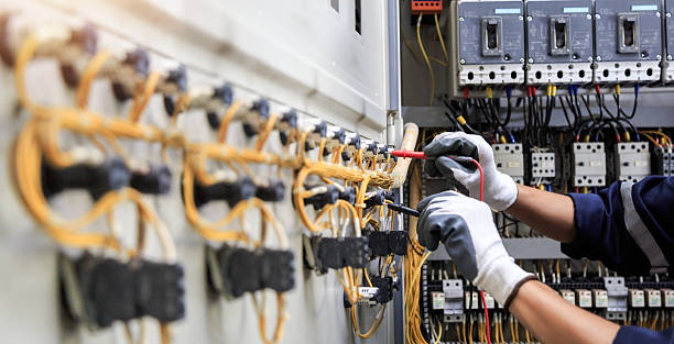 Professional Electrician technician working in Bay City, TX